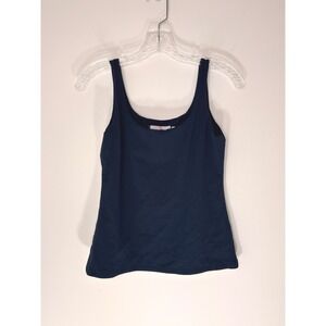 CK Bradley Sherman Tank Top Navy Blue Jersey Basic Neutral Casual Stretch Small
